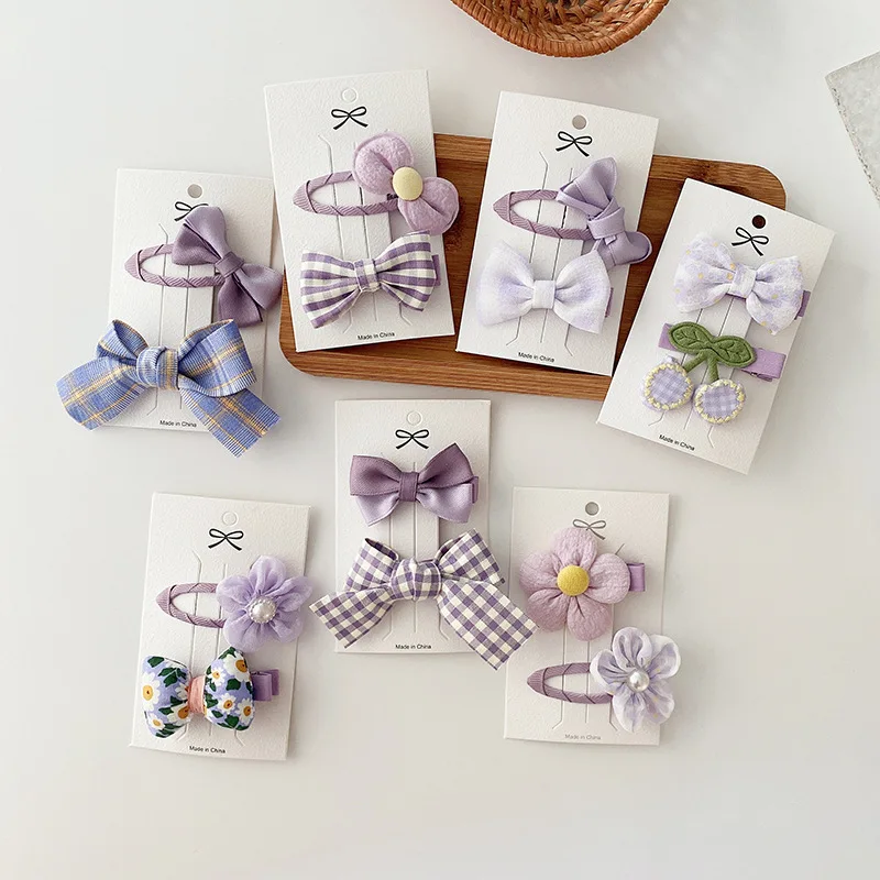 

Фиолетовый милый бант завязанные заколки для волос аксессуары для волос для маленьких девочек красные заколки для девочек детские заколки ...