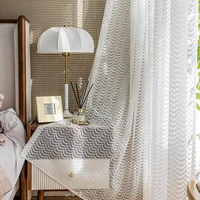 new curtains for living dining room modern minimalist wavy warp knitting window curtain room decor
