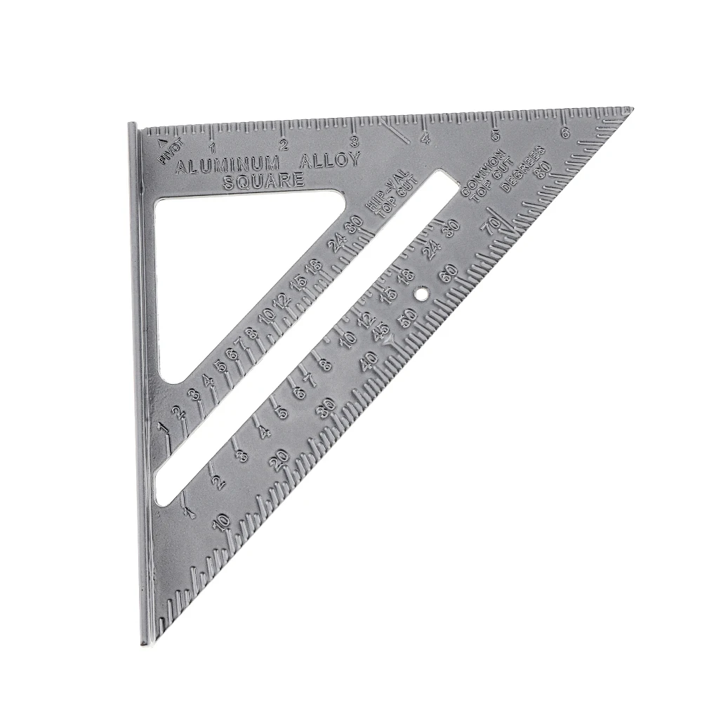 

Линейка углов, 7-дюймовая треугольная линейка из алюминиевого сплава с точностью 0,1 и 1 шкалой для промышленных измерений