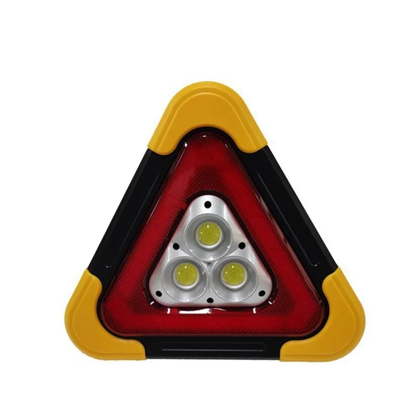 

Three Beads USB Solar Charging Triangle Emergency Warning Light Car Accident Indication Flash Warning Light