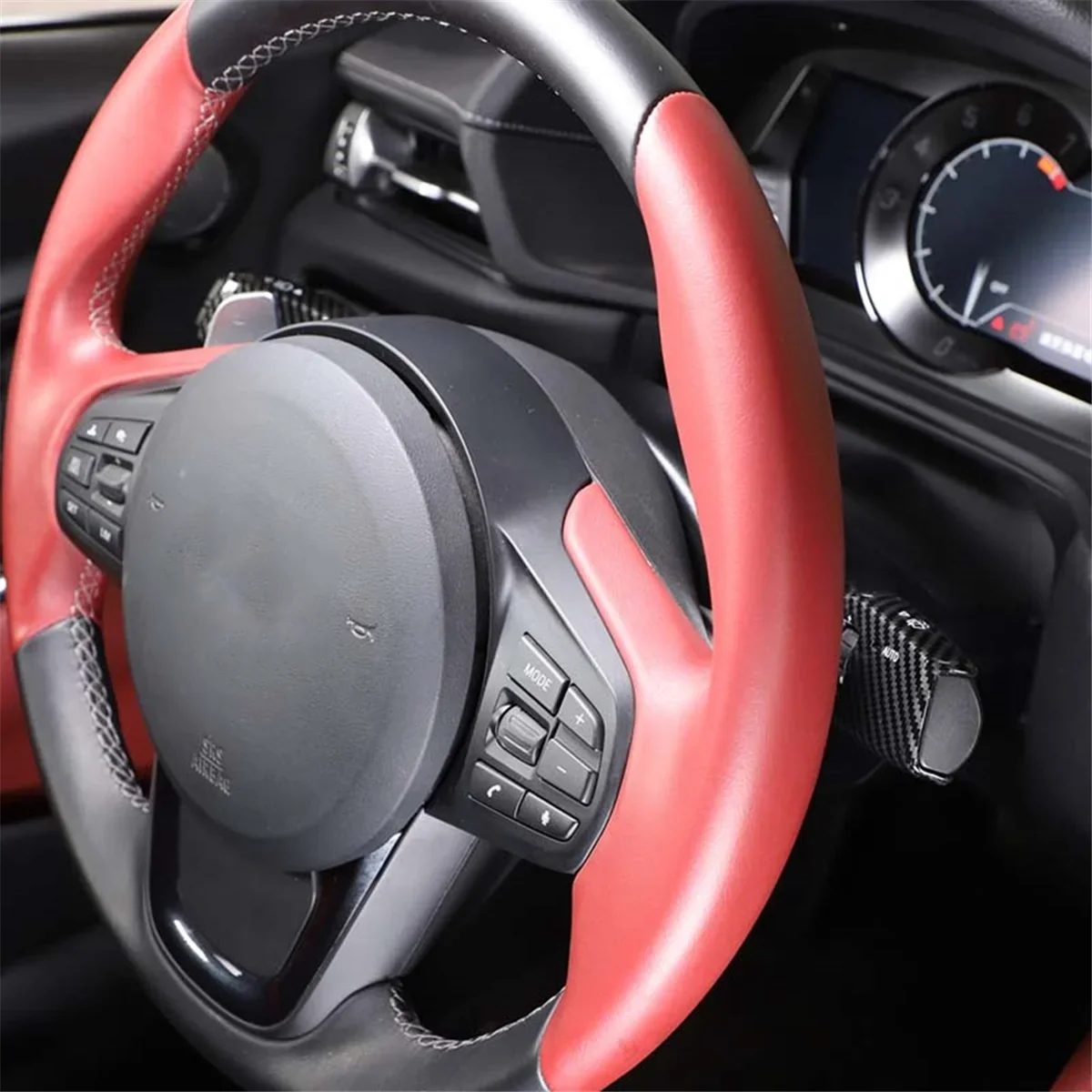 Фото B-M для Toyota GR Supra A90 2019-2022, автомобильный дворник, рычаг указателя поворота, декоративная накладка (ABS, углеродное волокно) №4
