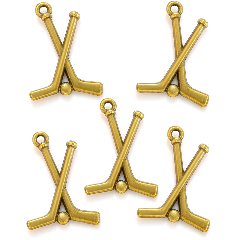 10 шт. подвеска в виде хоккейного шара для ожерелья браслета подвески самодельные