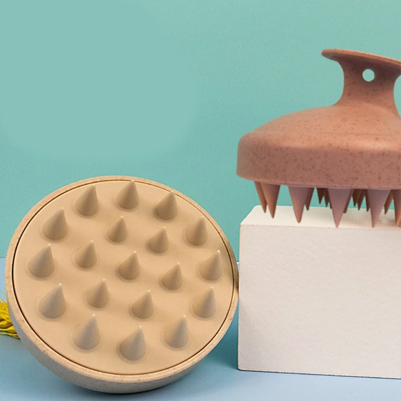 Массажер для кожи головы шампунь щетка мягкая волос влажной сухой жирной