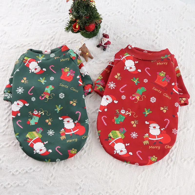 

Christmas Pet Clothes Winter Warm Cat Dog Jacket Coat Puppy Christmas Hoodies Pet Clothing for Small Medium Dog Yorkshire Outfit