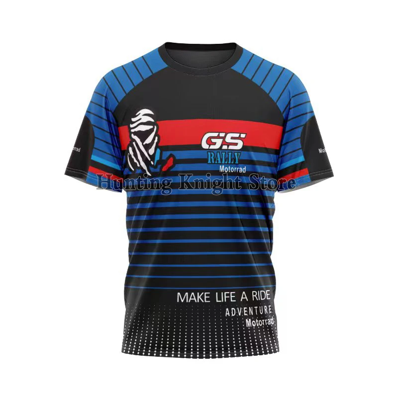 

Для BMW F850 R1200 R1250 GS футболка синяя мотоцикл моторад Приключения мотокросса езды на мотоцикле быстросохнущая Летняя мужская не выцветает