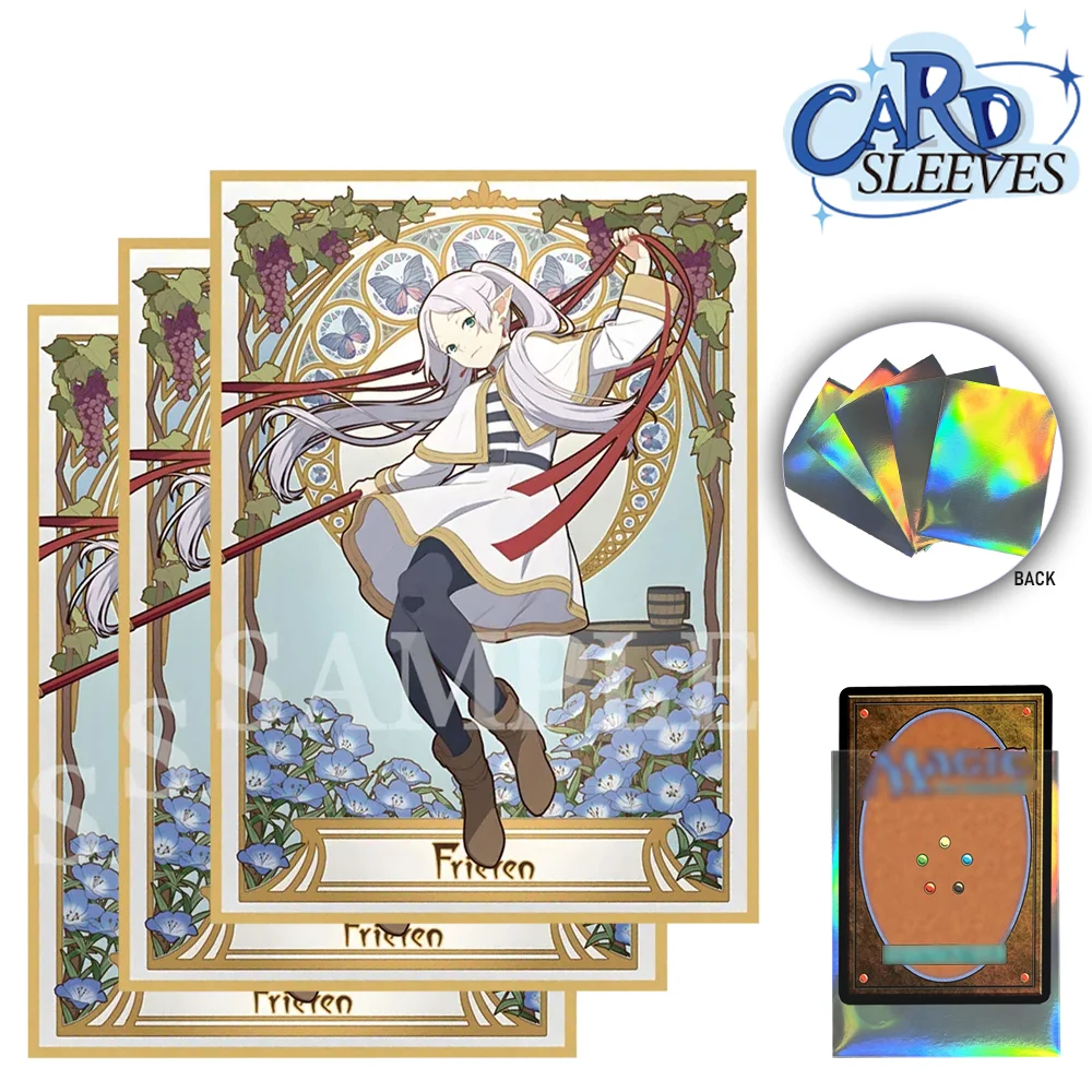 60 шт. 67*92 мм фольгированные рукава для флэш-карточек в стиле аниме идеально