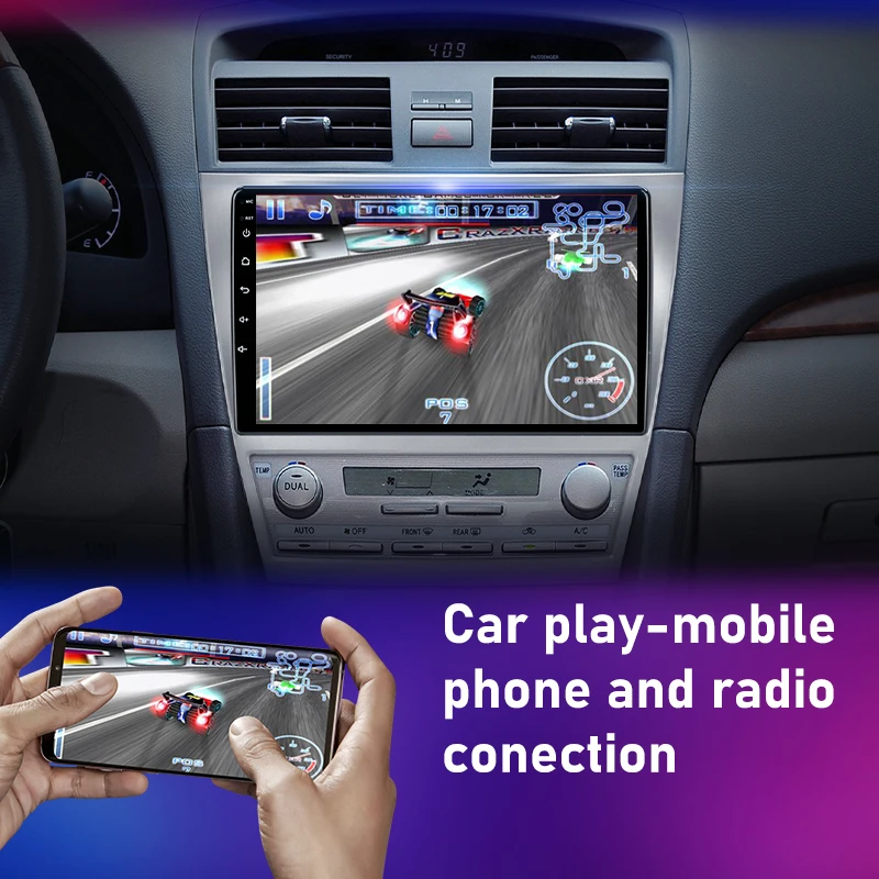 for toyota camry 6 xv 40 50 2006 2011 carplay android car radio multimedia video 2 din navigation dvd speakers accessories audio free global shipping