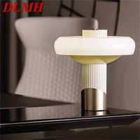 dlmh american style table light postmodern simple creative mushroom decorative for living room bedroom led desk lamp