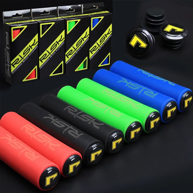 

1 Pair Bicycle Silica Gel Handlebar Grips MTB Ultra-light Antiskid Soft Removeable Plastic End Plugs Bike Handle Bar Grips 40g