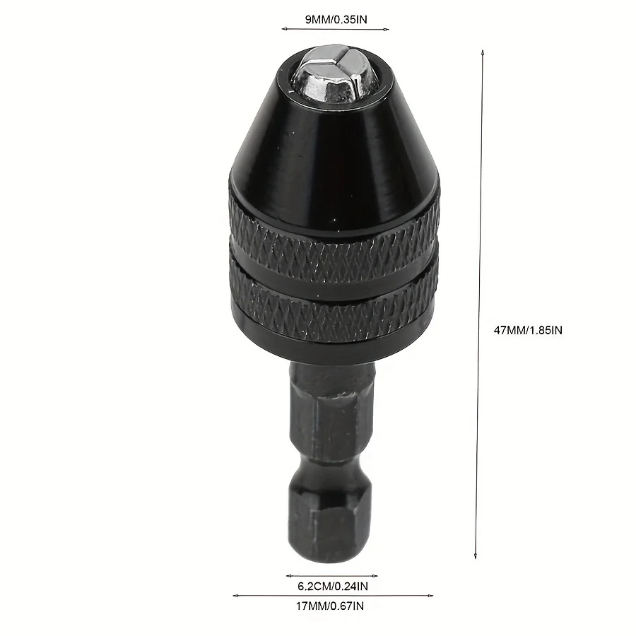 

Мини-реверсивный Патрон Для Ключей, 1 Шт., Самозатягивающаяся Электрическая Дрель С Шестигранным Хвостовиком