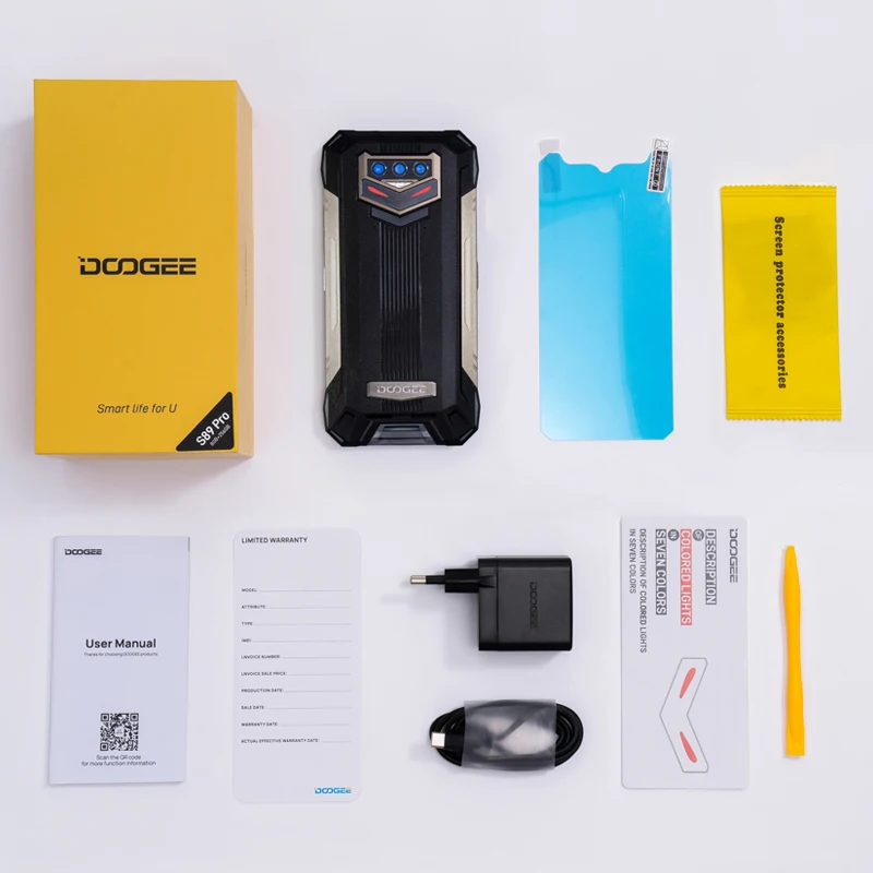 DOOGEE S89 Series Rugged Phone Android 12 Phone 48MP/64MP Main Camera 8 RAM+128 ROM/ 256 ROM NFC 12000mAh Battery Phone