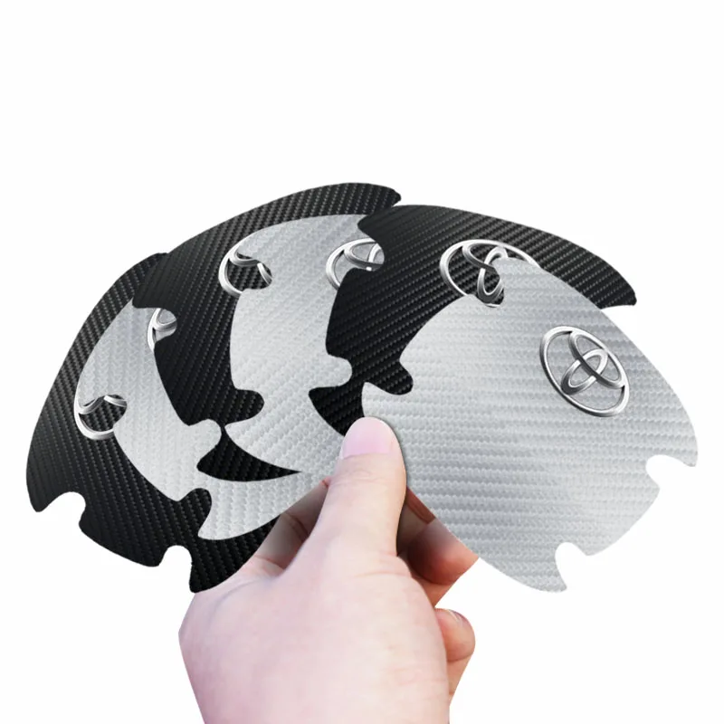 4 шт. защита от царапин на дверной ручке для Toyota Verso 2019 Prius Camry Corolla CHR RAV4 Prado Yaris -