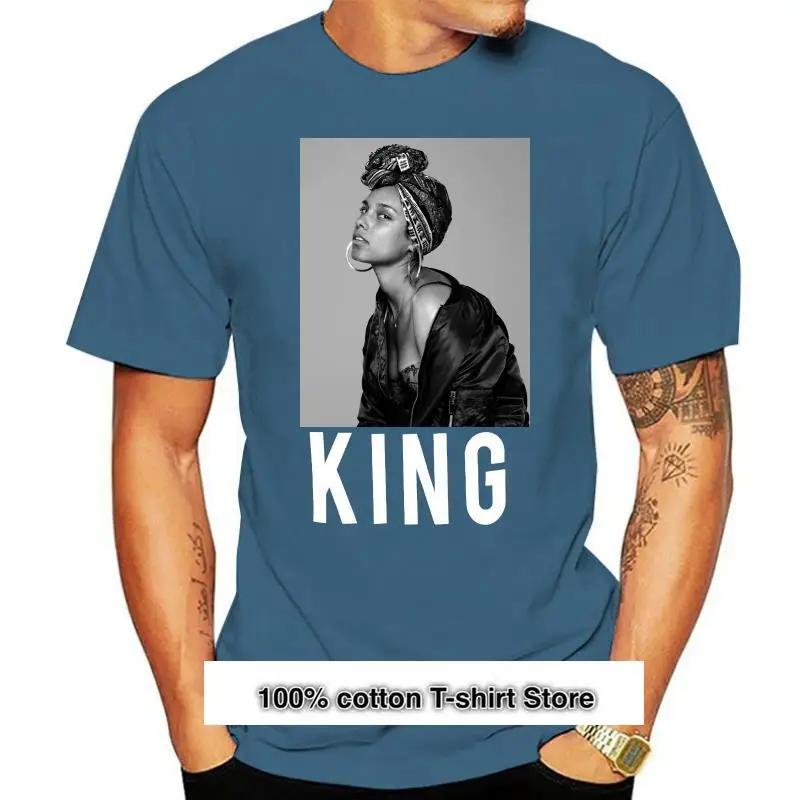 

Camiseta negra de Alicia Keys King Crown Pic AKNY, официальная камера, Новинка