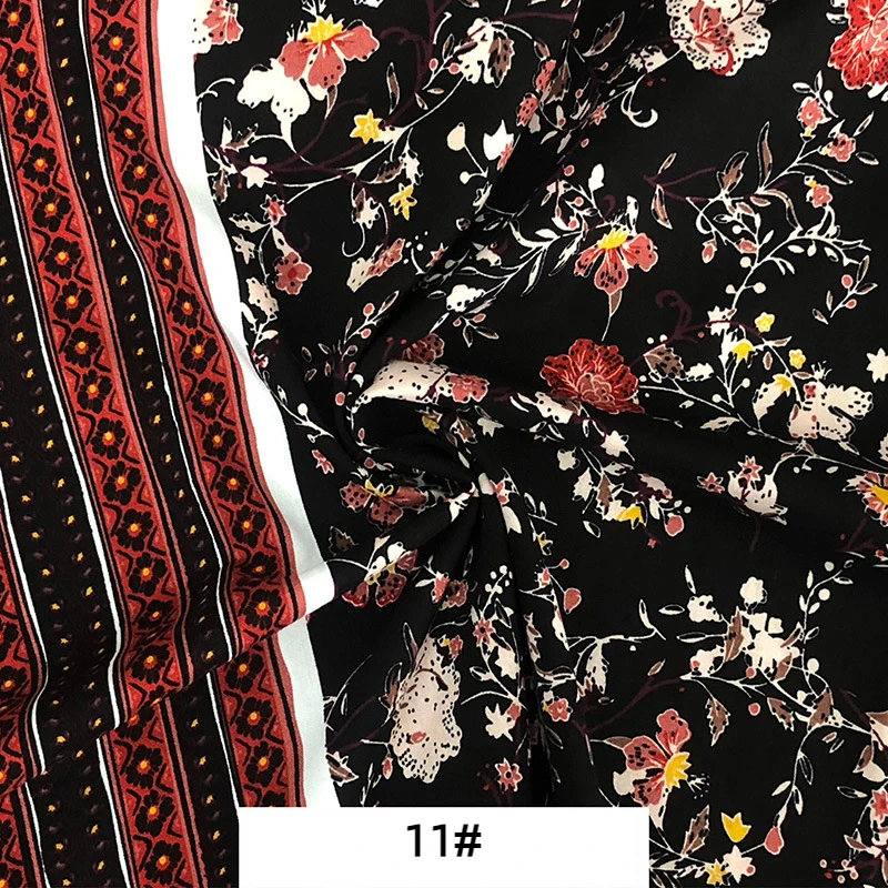 Вискозная стеганая ткань богемный стиль вискоза поплин для шитья платья или