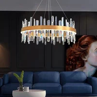 light luxury crystal chandelier 2022 new atmospheric personalized interior lights fixtures drawing room hotel bedroom villa lamp