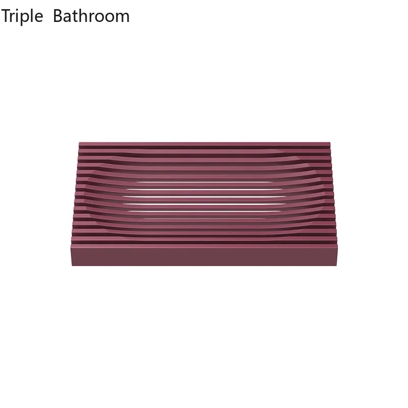 Bathroom Rubber Soap Dish Non-slip with Draining Restroom Organizer Packaging Boxes Holders Home Kitchen Accessories |