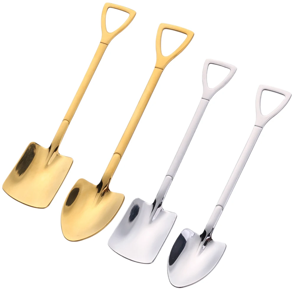 

4 Упаковки, Кофейная Ложка Из Нержавеющей Стали, Чайная Ложка, Набор Десертных Ложек