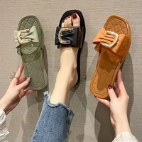 sandals and slippers womens summer fashion 2022 new seaside vacation beach slippers womens soft bottom non slip flat shoes