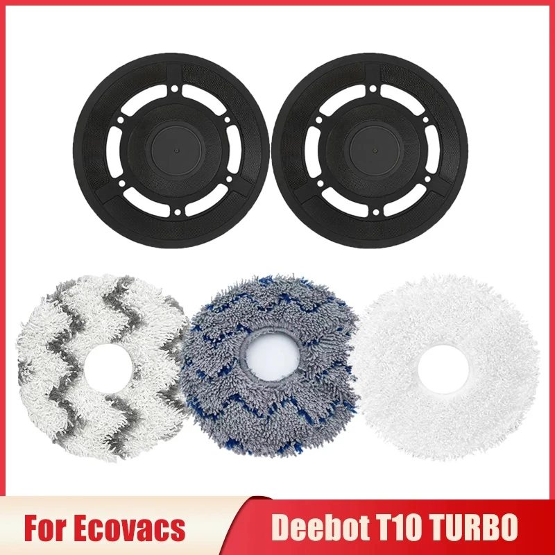 Washable Mop Rags Mop Pads Replacement For ECOVACS DEEBOT X1 OMNI/TURBO Robotic Vacuum Cleaner Mop Cloth Bracket Spare Parts
