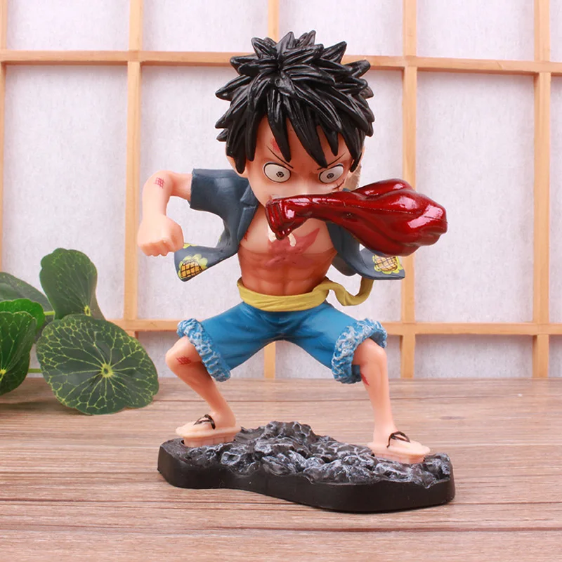 

Luffy мультфильм аниме персонаж украшения милые охватывающие коллекционный автомобиль стол офис Декор