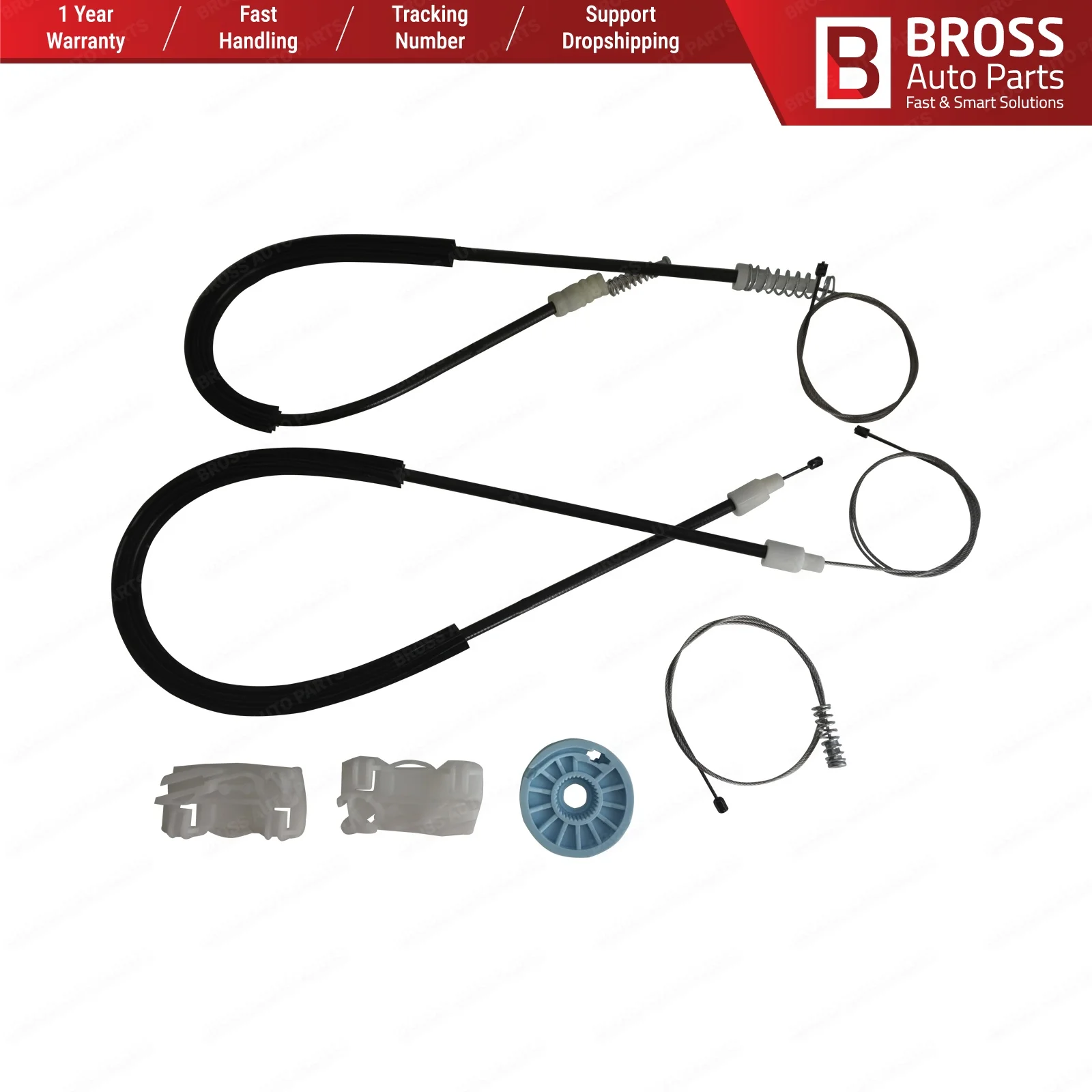 Bross автозапчасти BWR469 электрическая мощность регулятор окна Ремонтный комплект