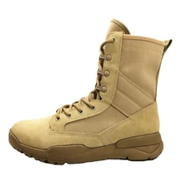 sand color hiking boots outdoor high top sports hiking mens lightweight breathable non slip wear resistant combat martens boots