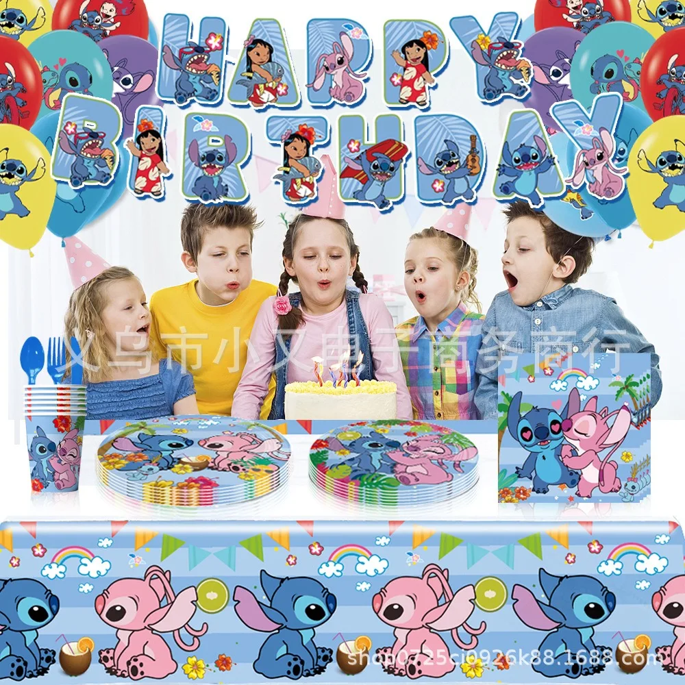 Украшение на день рождения с изображением героев Диснея голубого цвета