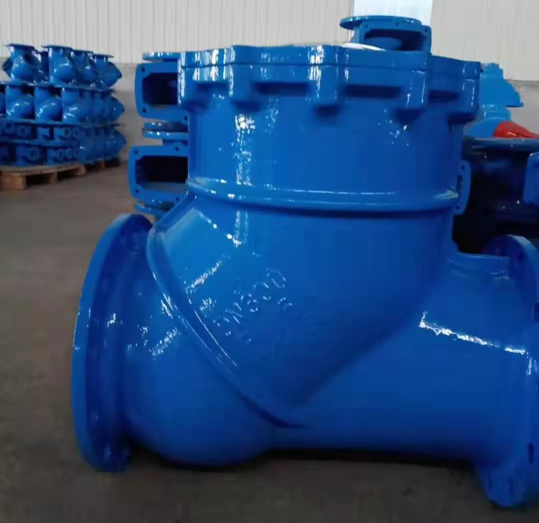 TKFM фланец из ковкого чугуна dn200 шаровой обратный клапан для сточных вод