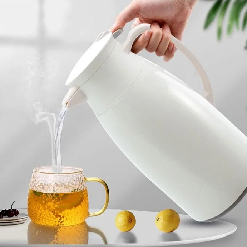 1L/1.3L/1.9L Large Capacity Thermal Insulation Pot Portable Heat Kettle Coffee Tea Vacuum Flasks Glass Liner Thermos Bottle | Дом и сад