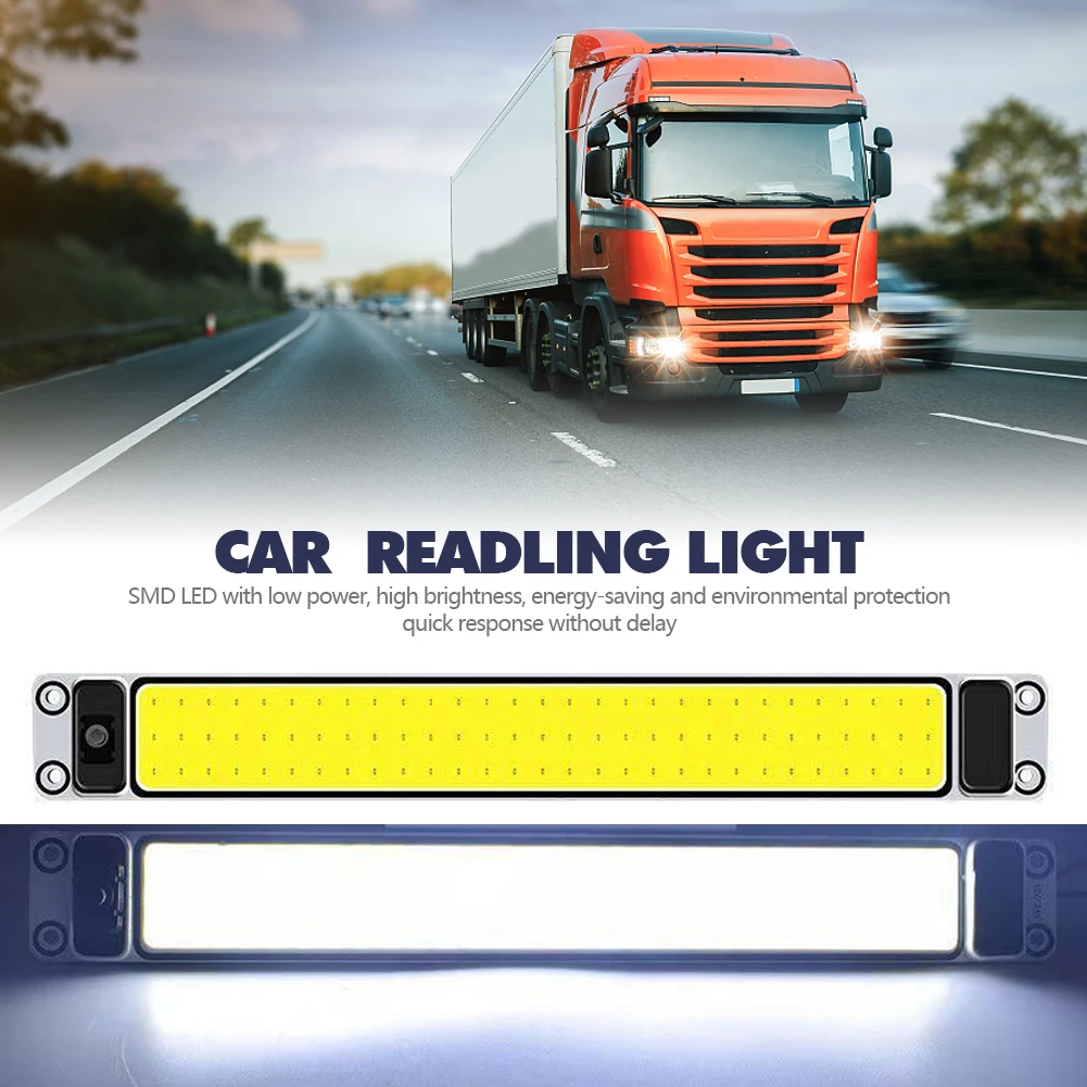 

12-24 в 87 светодиодов для чтения автомобиля, светодиодная Ночная полоса светильник для салона, потолочная лампа с переключателем ВКЛ/ВЫКЛ для ...
