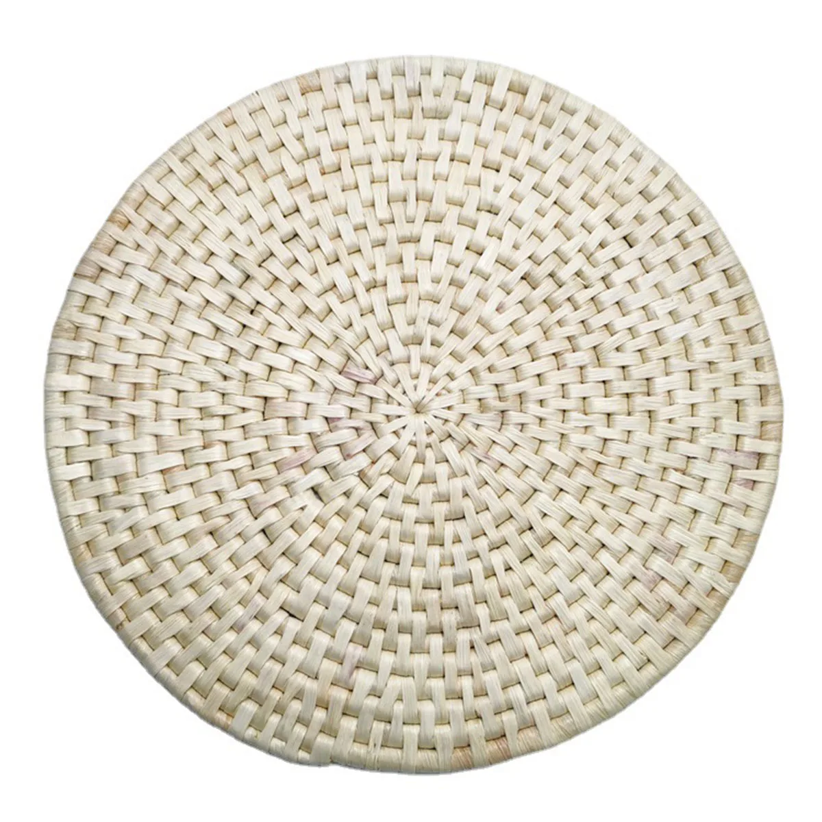 

Round Woven Placemats Set of 4 Natural Corn Husk Placemat Braided Straw Place Mats for Dining Table Mats