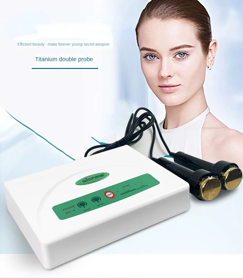 Titanium ultrasonic beauty instrument Introduction of facial essence Body shaping TBS ultrasonic introducer