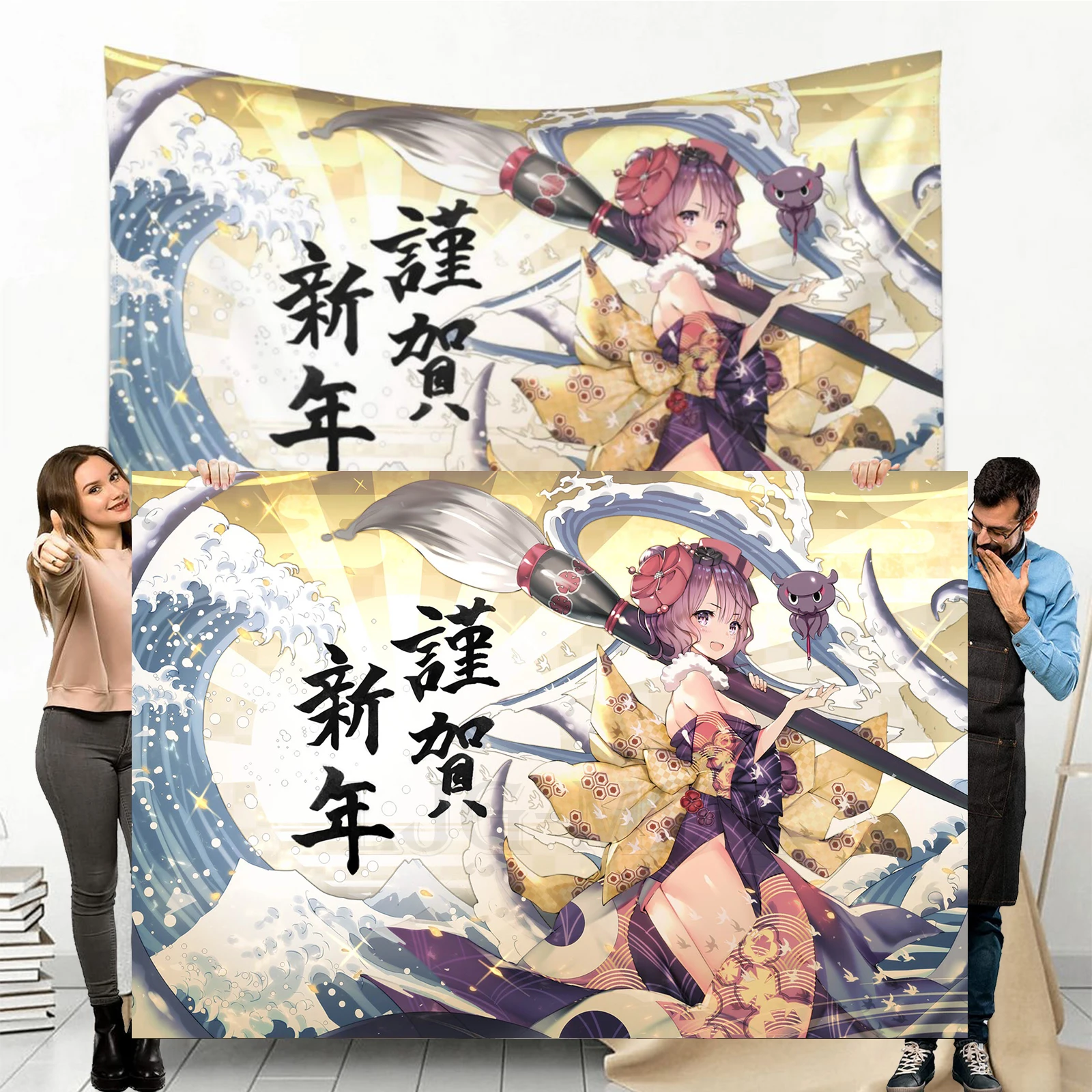 

Anime Tapestry Fate Grand Order Wall Hanging Cute Tapestry for Bedroom Sexy Belle Home Decoration Hentai Aesthetic Room Decor