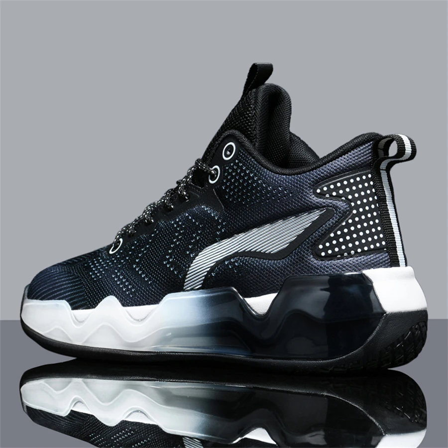 New Arrival Men Basketball Shoes Breathable Cushioning Non-Slip Outdoor Sport Shoes Men Training Athletic Basketball Sneakers