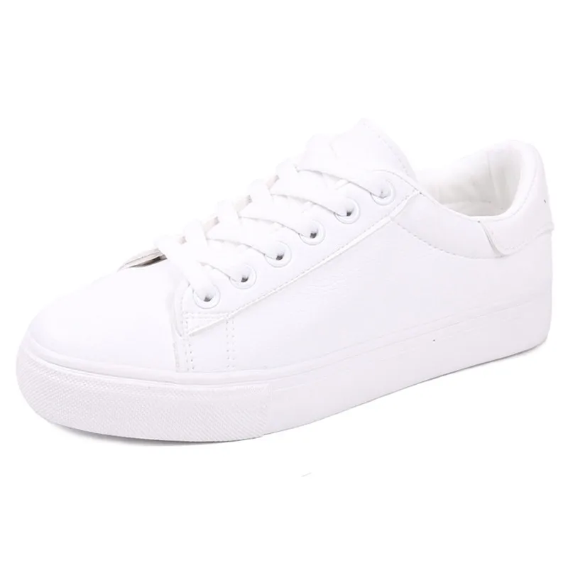 

Fashion Shoes Women's Vulcanize Shoes Spring New Casual Classic Solid Color PU Leather Shoes Women Casual White Shoes Sneakers