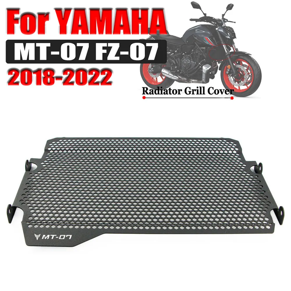

For Yamaha MT07 MT-07 MT FZ-07 FZ07 FZ 07 2019 2018 2021 2020 2022 Motorcycle Radiator Grille Guard Cover Fuel Tank Protection