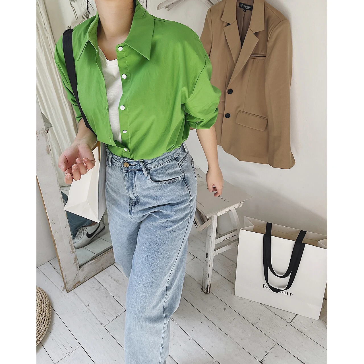 2022 женская зеленая и синяя Базовая блузка Za рубашка одежда модные туники топ