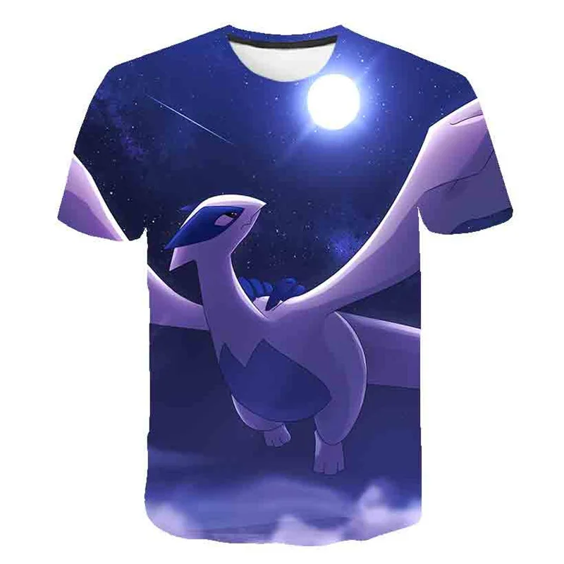 

Милая мультяшная 3D футболка с изображением покемона из аниме, милые футболки для мальчиков и девочек, Забавные футболки, детская одежда