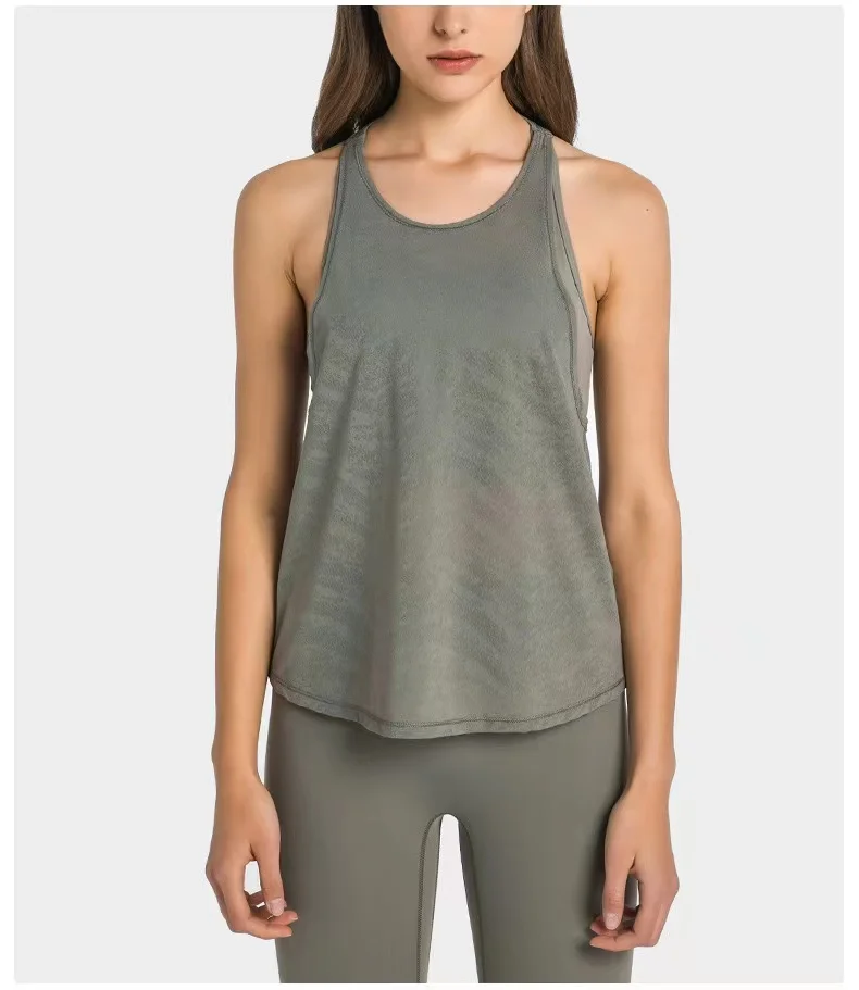 Lulu Women's T-shirt for Fitness Crop Top Breathable Sportswear Yoga Top for Women Gym Trainning Jogging Top Quick Dry Tracksuit