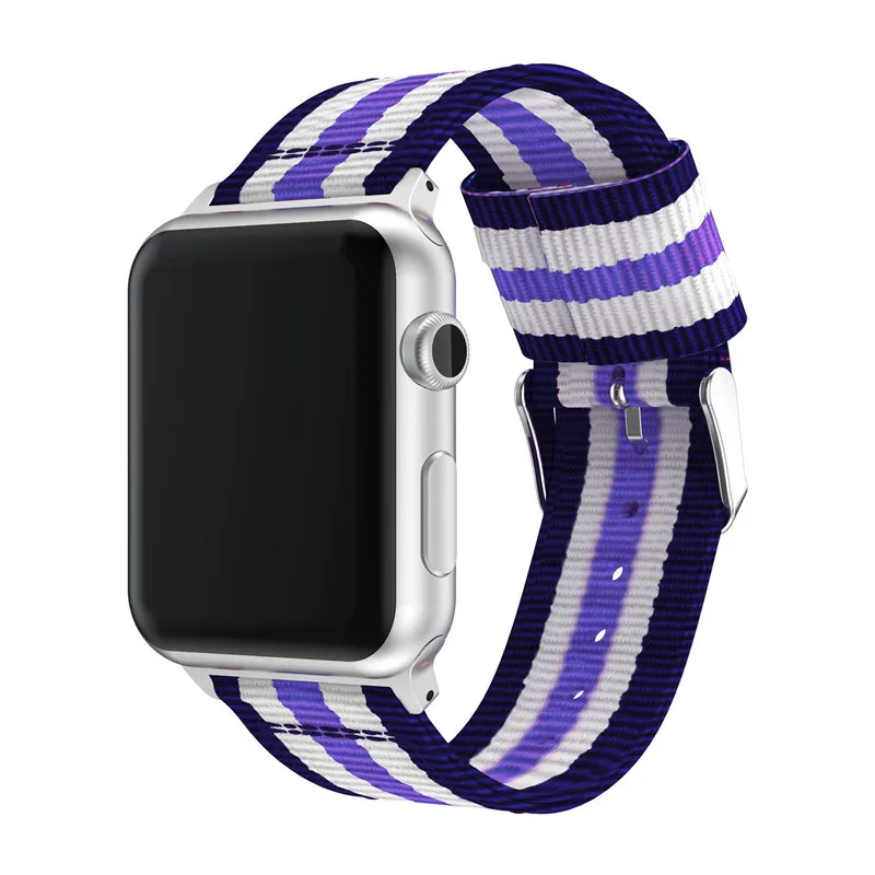 Suitable for Apple 234567 Generation Split Nylon Watch Strap Braided Nylon Strap 22mm
