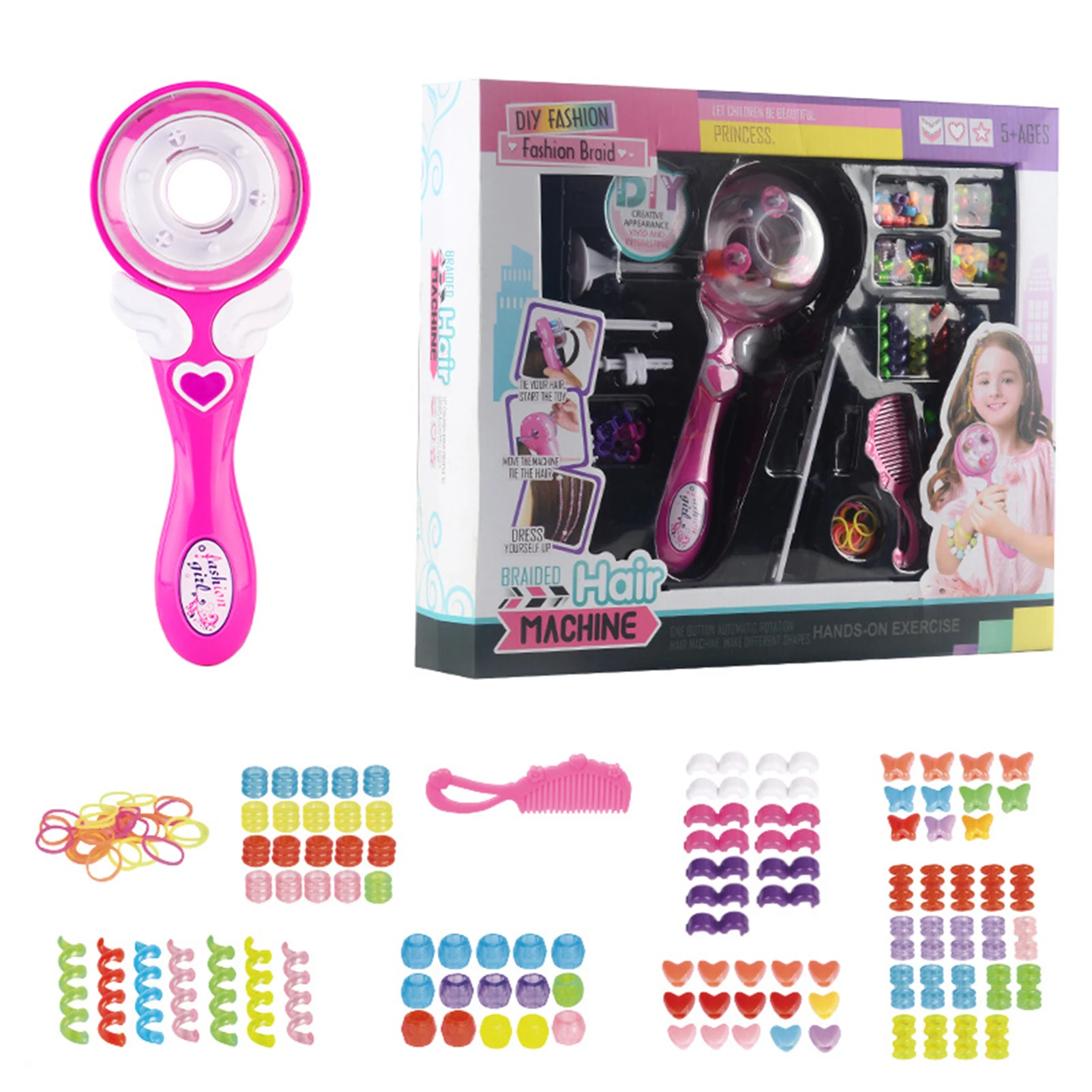 

Electric Hair Braider For Kids Hair Braiding Kit DIY Hair Braider Hairstyle Machine Device Set For Girls Kids Toys Gifts
