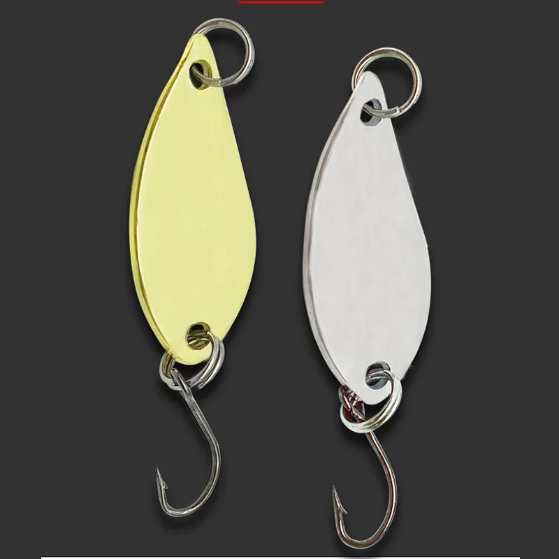 

1 Pcs Tinplate Sequins 2 colors 2.5g,3.5g,5g Ｍetal Fishing Lure Spoon Bait Spinner Bait Lures Pesca Trout Pike Fishing Wobbler