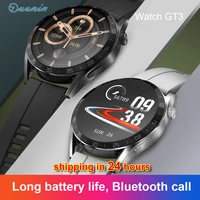 l13 upgrade gt3 full touch men smart watch long battery life sports waterproof heart rate sleep monitor bluetooth calls
