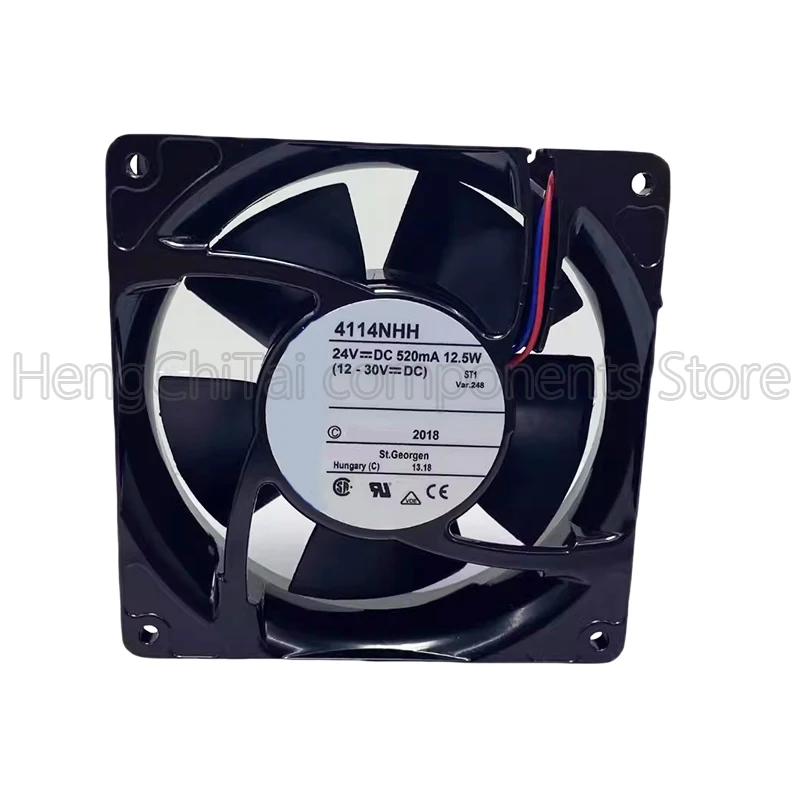 Оригинальный 100% рабочий 4114 NHH 24 В 12 5 Вт охлаждающий вентилятор 4114NHH 24V 12.5W