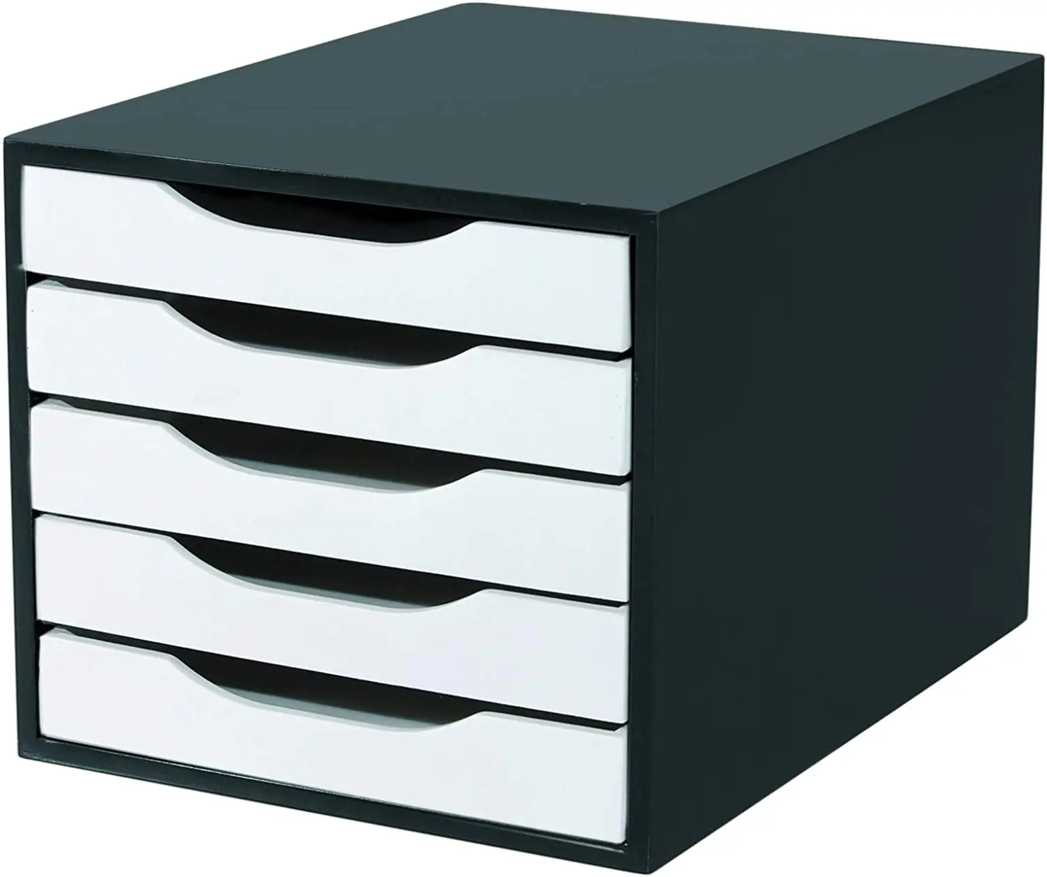 

5 drawers Black Piano (White Drawer) desktop storage drawer box storage box miscellaneous items cosmetics makeup container