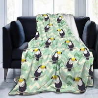 woodpecker on the tree designer blanket soft throw bedspread beach warm travel cover for kids boys girls gift