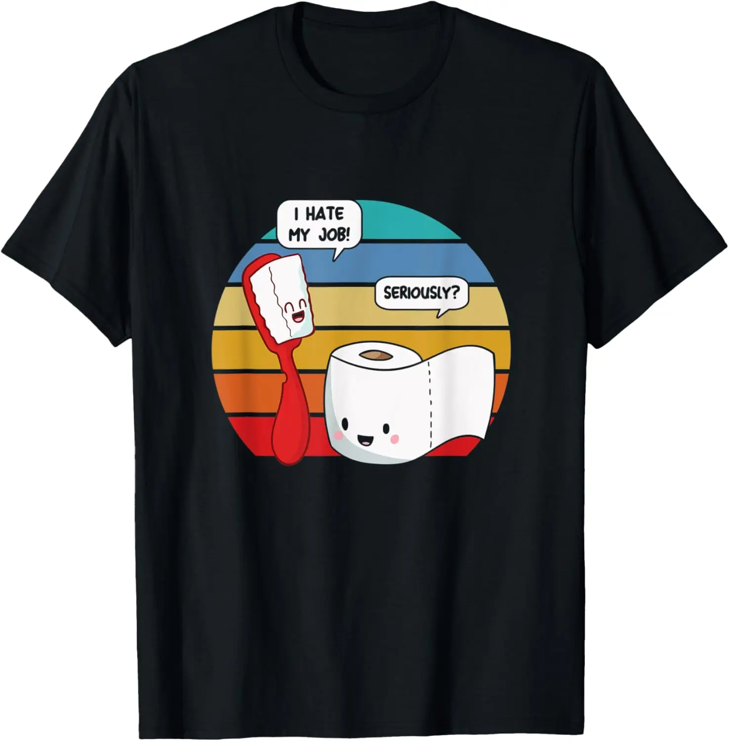 Ich Hasse Meinen Job Зубная щетка Туалетная бумага Работа Подарочная футболка
