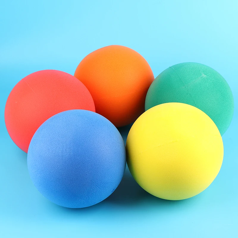

18CM Mute Ball Baby Outdoor Toy Solid Sponge Soft Elastic Ball Children's Indoor Sports Noise Reduction Ball Development Games