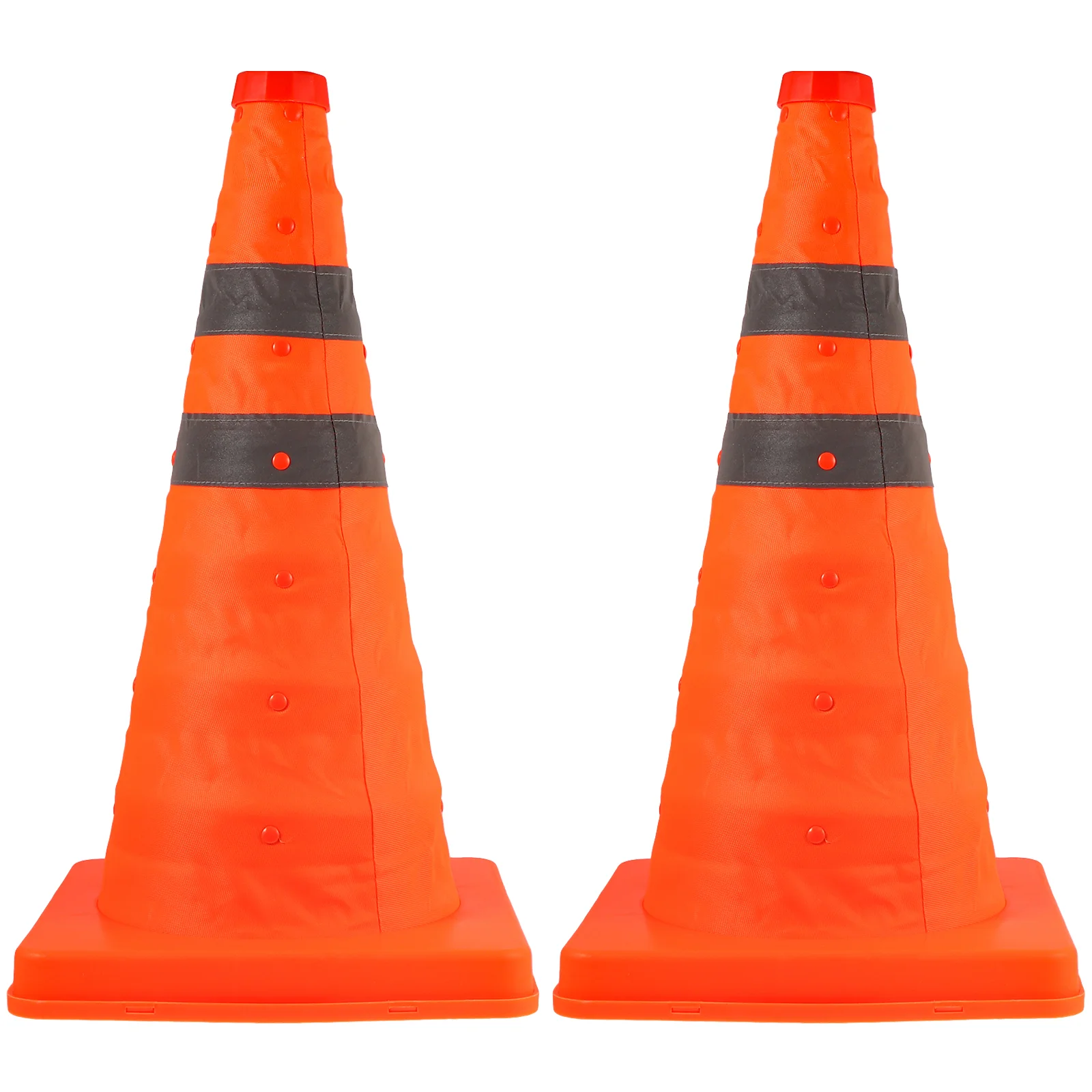 

2pcs Road Safety Cone Collapsible Traffic Cone Extendable Training Marker Cone