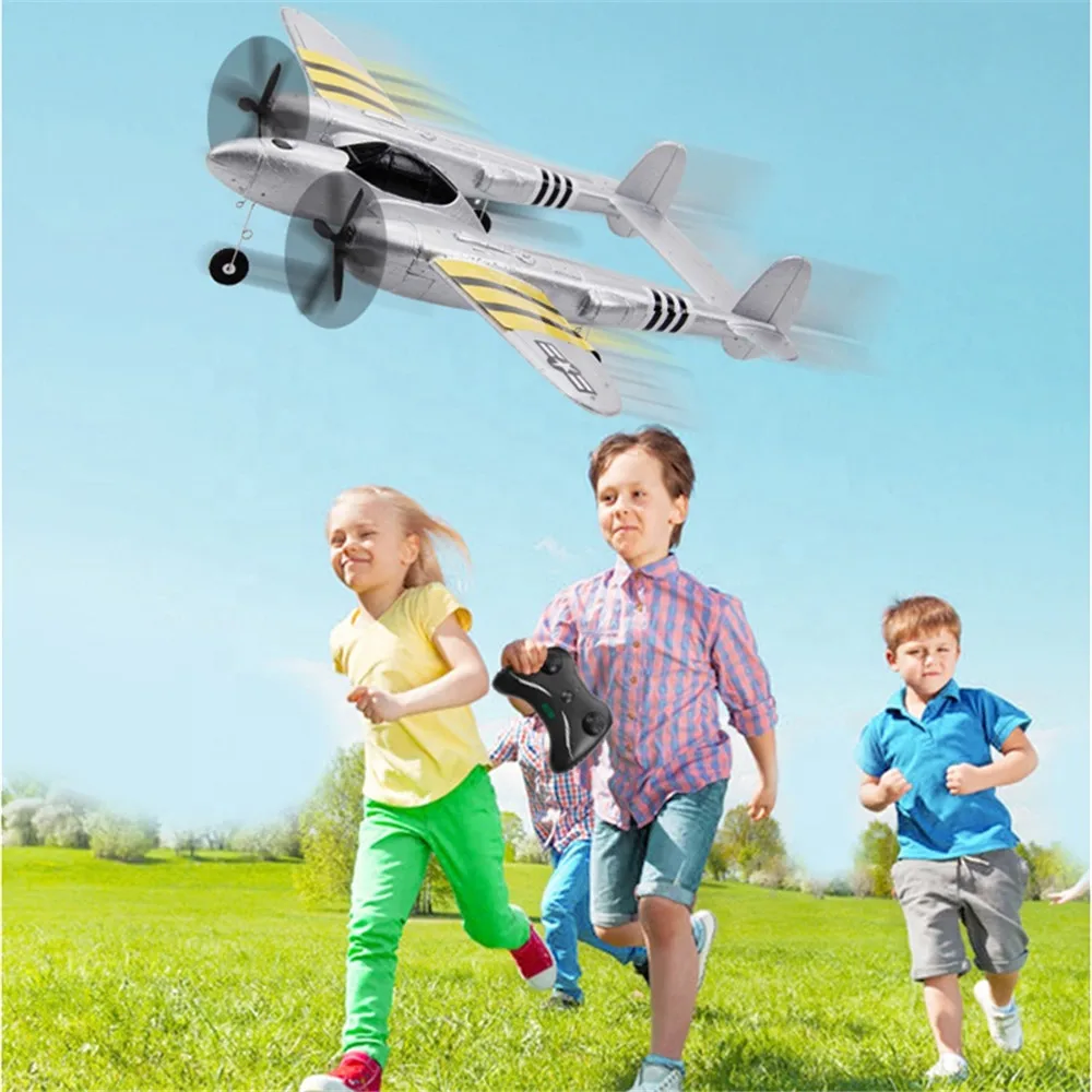 EPP Foam RC Glider Fixed Wing 2.4G 2CH Radio Control Plane Simulation Remote Control Aircraft RC Fighter for FX816 P38 Sport Boy enlarge